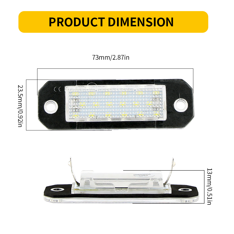 ไฟส่องป้ายทะเบียน LED 2 ชิ้น ส - Grow Light T5 บทวิจารณ์และราคา