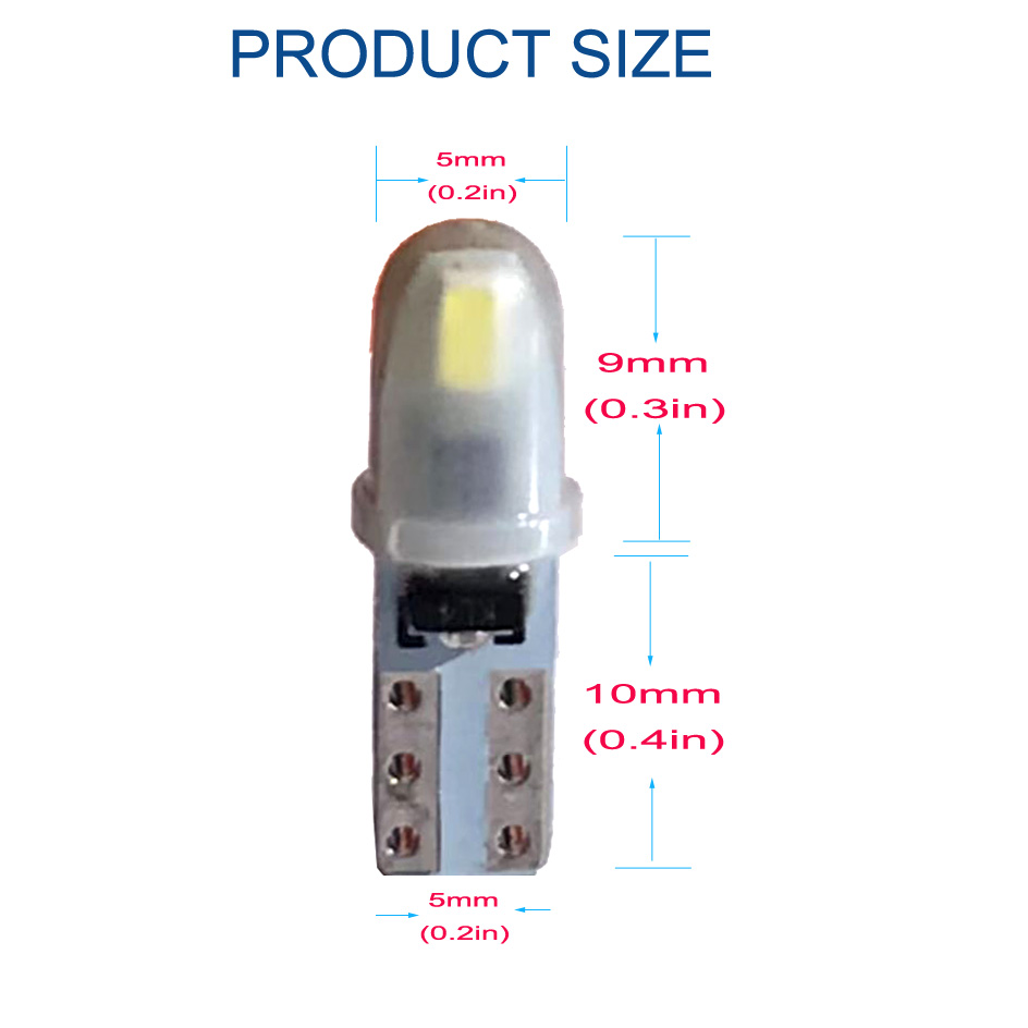 10pcs T5 PC74 B8.5 LED CANbus  - Grow Light T5 บทวิจารณ์และราคา